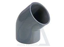 زانو 45 درجه UPVC چسبی